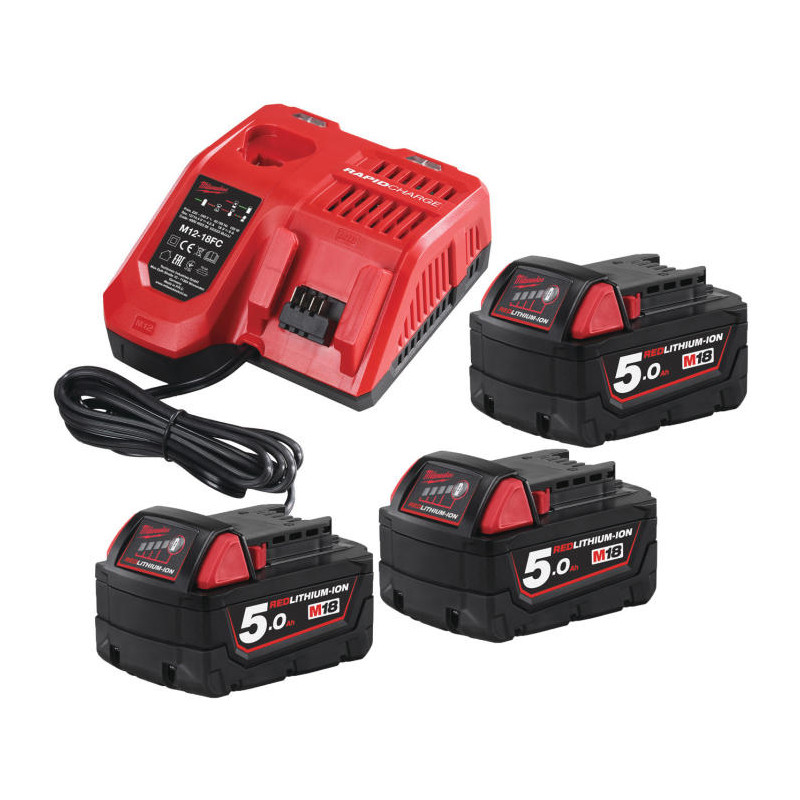 Pack batterie MILWAUKEE M18 NRG-503 NRG kit - 18V - 4933451423