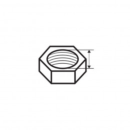 ECROU 6 PANS ACIER Z. 8x125 (100pc)