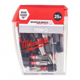 EMBOUT DE VISSAGE TORX 20 (LOT DE 25)