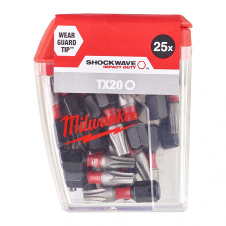 EMBOUT DE VISSAGE TORX 20 (LOT DE 25)