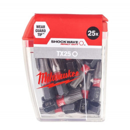 EMBOUT DE VISSAGE TORX 25 (LOT DE 25)