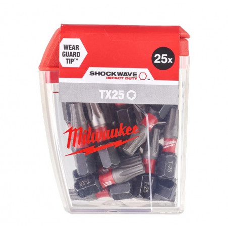 EMBOUT DE VISSAGE TORX 25 (LOT DE 25)