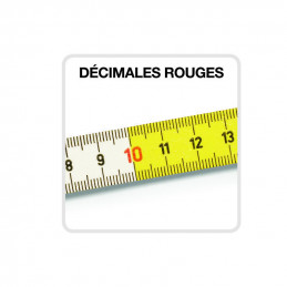 DOUBLE METRE PLIANT BOIS 10 BRINS ZOOM
