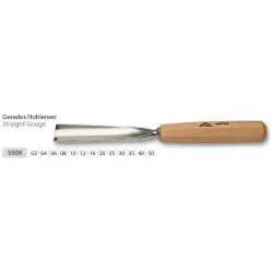 Couteau à sculpteur,long,poli,forme 9 - 4 mm