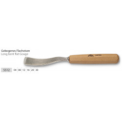 Couteau à sculpteur,long,poli,forme 12 - 4 mm