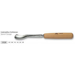 Couteau à sculpteur,long,poli,forme 28 - 6 mm