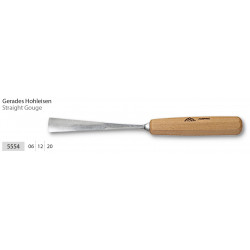 Couteau à sculpteur,long,poli,forme 54 - 20 mm