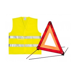 GILET ET TRIANGLE DE SIGNALISATION