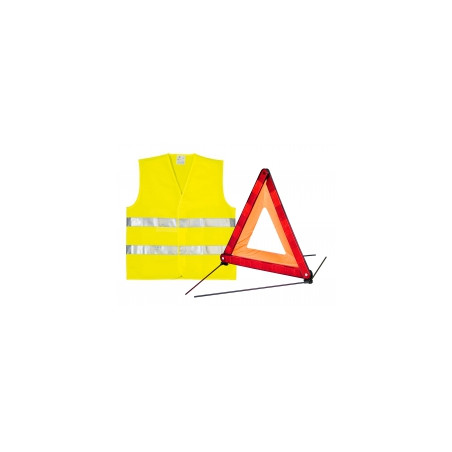 GILET ET TRIANGLE DE SIGNALISATION