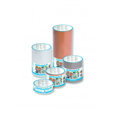 Bande d'étanchéité autoadhésive SOPRASOLIN® 75 GRIS CLAIR 20cm x 10ml