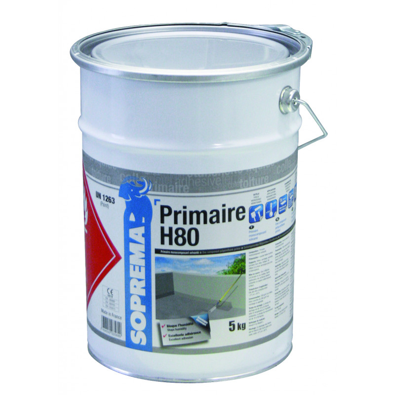 Primaire pour résine polyuréthane mono composante - PRIMAIRE H80 - Bidon de 5kg Primaire pour résine polyuréthane mono composante - PRIMAIRE H80 - Bidon de 5kg