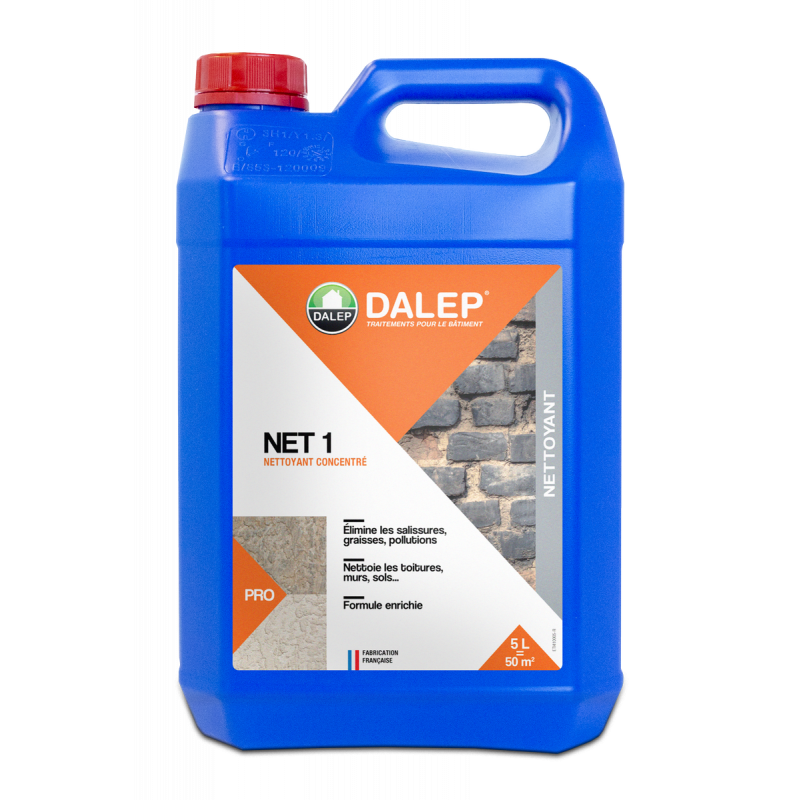 NET 1 - Nettoyant, décontaminant, Algicide 5L